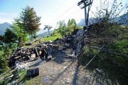 Der Brandplatz auf der Rotifluh zwischen Emmetten und Stockhütte. (Bild: Kapo Nidwalden)