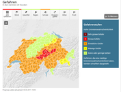 Die Prognose von Meteo Schweiz um 16.50 Uhr. (Bild: meteoschweiz.ch)