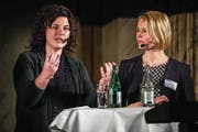 Grossstadträtin Korintha Bärtsch (links) und Nationalrätin Natalie Rickli. (Bild: Philipp Schmidli, Luzern, 22. März 2018)
