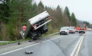 Ein Unfall im Kanton Obwalden. (Bild Kantonspolizei Obwalden)