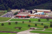 Blick auf das Gelände der Pilatus Flugzeugwerke in Stans. (Bild: Archiv Neue NZ)