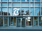 Aussenansicht des Tamedia-Gebäudes in Zürich. (Bild: Christian Beutler/Keystone (11. Juli 2013))