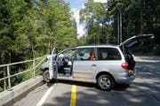 Die Unfallstelle in Baar. (Bild: Zuger Polizei)