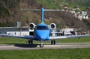 Der dritte Prototyp des neuen PC 24 auf dem Flughafen Buochs. (Bild: Robert Maeder)