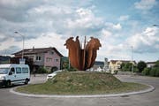 Der Kreisel in Buttisholz. (Bild: Corinne Glanzmann (LZ))