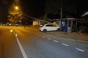 Die Unfallstelle in Sempach. (Bild: PD/Luzerner Polizei)