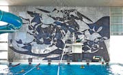 Das Wandbild Poseidon von Hans Erni. (Bild Corinne Glanzmann)