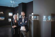 Walter und Judith Hess in ihrem Uhrenatelier an der Stiftstrasse in Luzern. (Bild: Pius Amrein/PD (Luzern, 10. März 2017))