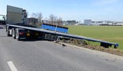 Die Unfallstelle in Schenkon. (Bild: Luzerner Polizei (Schenkon, 14. März 2017))