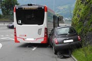 Die Unfallstelle in Brunnen. (Bild: Kapo Schwyz)
