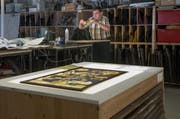 Am Hirschengraben gibt es den einzigen Betrieb im Kanton Luzern für Glasmalerei. (Bild: Nadia Schärli / Neue LZ)