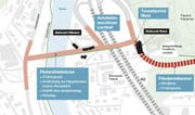 Spange Nord I: Das ist geplant. (Bild: Quelle Kanton Luzern / Grafik: Janina Noser)