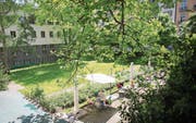 Blick in den Innenhof des Lukas-Zentrums beim Vögeligärtli. (Bild: PD)