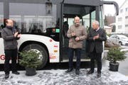 Die Einweihung der neuen Buslinie. (Bild: PD)
