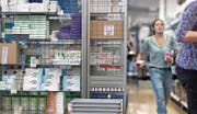 Einblick ins Logistikzentrum der Versandapotheke Zur Rose. (Bild:)