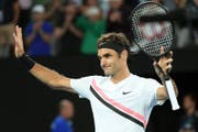 Roger Federer am Australien Open. (Bild: EPA/TRACEY NEARMY)