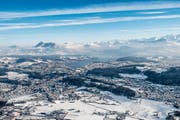 Nidwalden spricht Geld für die Winteruniversiade 2021. Auf dem Bild: Stadt Luzern im Winterkleid. (Bild: ZVG)