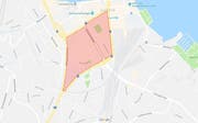 Für das Hirschmatt-Quartier (rot eingefärbt) soll das Pilotprojekt der autofreien Zone umgesetzt werden. (Bild: Postulat SP)