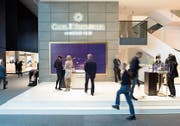 Der Carl-F.-Bucherer-Stand an der Uhren- und Schmuckmesse Baselworld.Bild: PD