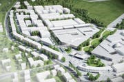 So könnte der Innovationspark auf dem Militärflugplatz in Dübendorf aussehen. (Bild: PD)