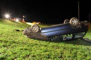 Auch bei diesem Unfall in Emmetten war Alkohol im Spiel. (Bild: Kantonspolizei Nidwalden)