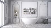 Im Trend: Badezimmer-Traum im Retro-Look. (Bild: Fotolia)