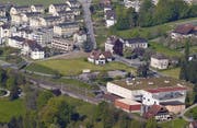 Die Kreuzmatte mit der Kreuztrotte an der Gotthardstrasse in Meggen. (Bild: PD)