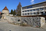 Ein restaurierter Abschnitt der Zuger Stadtmauer beim Huwilerturm. (Bild: PD)