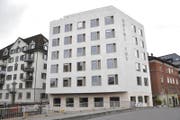 Der Neubau des Hotel Fox kurz vor der Fertigstellung im März 2016.