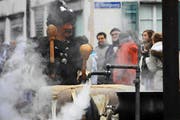 Fitte Arther präsentierten sich am diesjährigen Umzug: Das Seilspringen machte sogar noch Spass. (Bilder Irene Infanger)