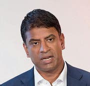 Der neue Novartis-CEO Vasant Narasimhan (41). Bild: Keystone (Bild: Keystone)