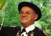 Ruedi Rymann bei der Verleihung des Obwaldner Kulturpreises. (Archivbild Eveline Bachmann/Neue LZ)