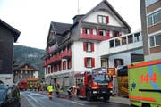 Im Hotel Löwen in Lungern hat es am Mittwochmorgen gebrannt. (Bild: Kantonspolizei Obwalden)