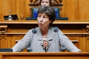 Kathy Riklin (CVP, Zürich) spricht während Herbstsession im Parlament. (Bild: Peter Klaunzer / Keystone (Bern, 27. September 2016))