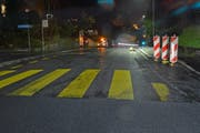 Hier geschah der Unfall: auf der Spitalstrasse Richtung Kreuzstutz. (Bild: Luzerner Polizei)