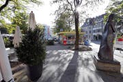 Der Zuger Kirschtortenplatz (Bild) wird womöglich nie so heissen. (Bild Werner Schelbert)