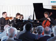 Beim Konzert des Ensembles Chamäleon in der Gewürzmühle lag der Fokus auf russischer Musik. (Bild: Werner Schelbert (Zug, 12. März 2017))