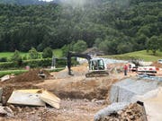 Die alte Talstation der Luftseilbahn Kräbel-Rigi Scheidegg ist soweit erforderlich abtransportiert worden. (Bild: PD/Rita Baggenstos, LKRS AG)