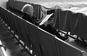 Paul Huber 1998 in der Tonhalle St. Gallen während einer Probe zu seinem Cellokonzert. (Bild: Philipp Baer)