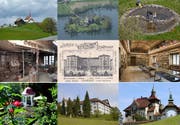 Eine kleine Auswahl der Denkmäler, welche im Kanton Luzern besichtigt werden können. (Bild: pd/Kantonale Denkmalpflege Luzern)