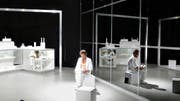 Szene aus der Performance «Bausatz-Projekt» von Georg Keller. (Bild: PD)