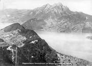 Flugaufnahme von Otto Wyrsch: Hammetschwand mit Bürgenstockhotels und Pilatus. (Bild: pd / Oto Wyrsch)