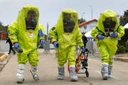 Auch auf eine Attacke mit Chemiewaffen sind die französischen Behörden vorbereitet. (Bild: Keystone/Guillaume Horcajuelo)