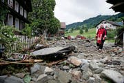 Am 7. Juni dieses Jahres kam es in Dierikon zu schweren Unwettern. Im Bild ist das Quartier Dörfli zu sehen. (Bild Corinne Glanzmann)