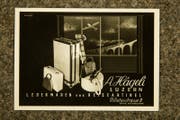 Eine Werbung des Lederwaren-Geschäfts Hägeli aus früheren Zeiten. (Bild: Manuela Jans-Koch/LZ)