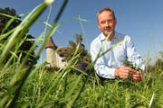 Viktor Bienz auf seinem Grundstück. (Bild Corinne Glanzmann/Neue LZ)