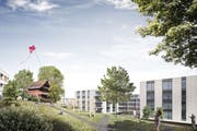 Emmen: So soll der Innenhof der Neuschwand dereinst aussehen. (Bild: Visualisierung: pd)