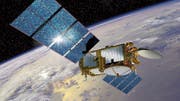 Satelliten als boomender Wirtschaftszweig: Illustration eines Klimamonitoring-Satelliten der Nasa und der EU. (Bild: Keystone)