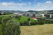Hier sollen Baar und Zug mit dem Unterfeld-Projekt zusammenwachsen. (Bild: Stefan Kaiser / Neue ZZ)