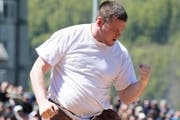 Ein Mann für die grossen Auftritte: Andi Imhof ist das unangefochtene Aushängeschild der Urner. (Bild: Keystone / Urs Flüeler)